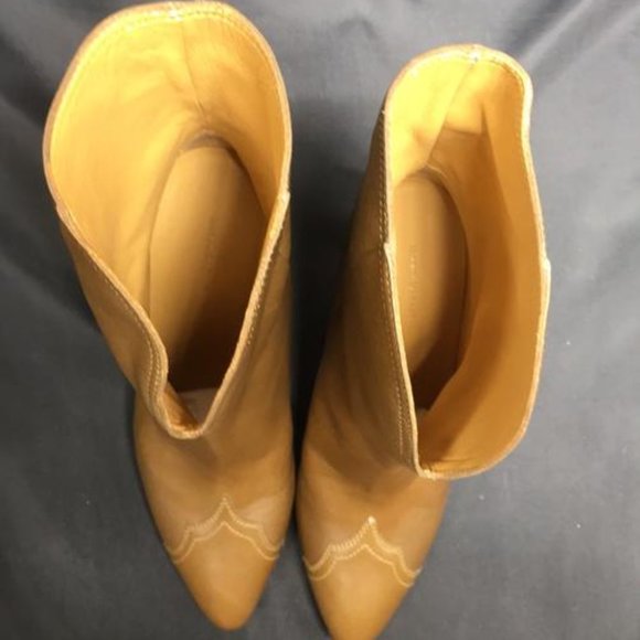Isabel Marant Leather Pointed Toe Cowboy Boots - Picture 11 of 12